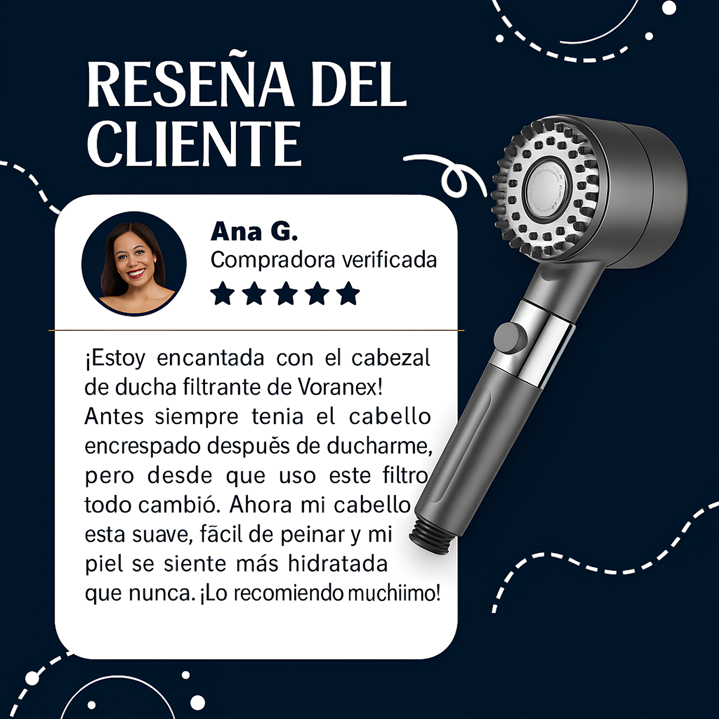 Regadera filtrante Voranex™