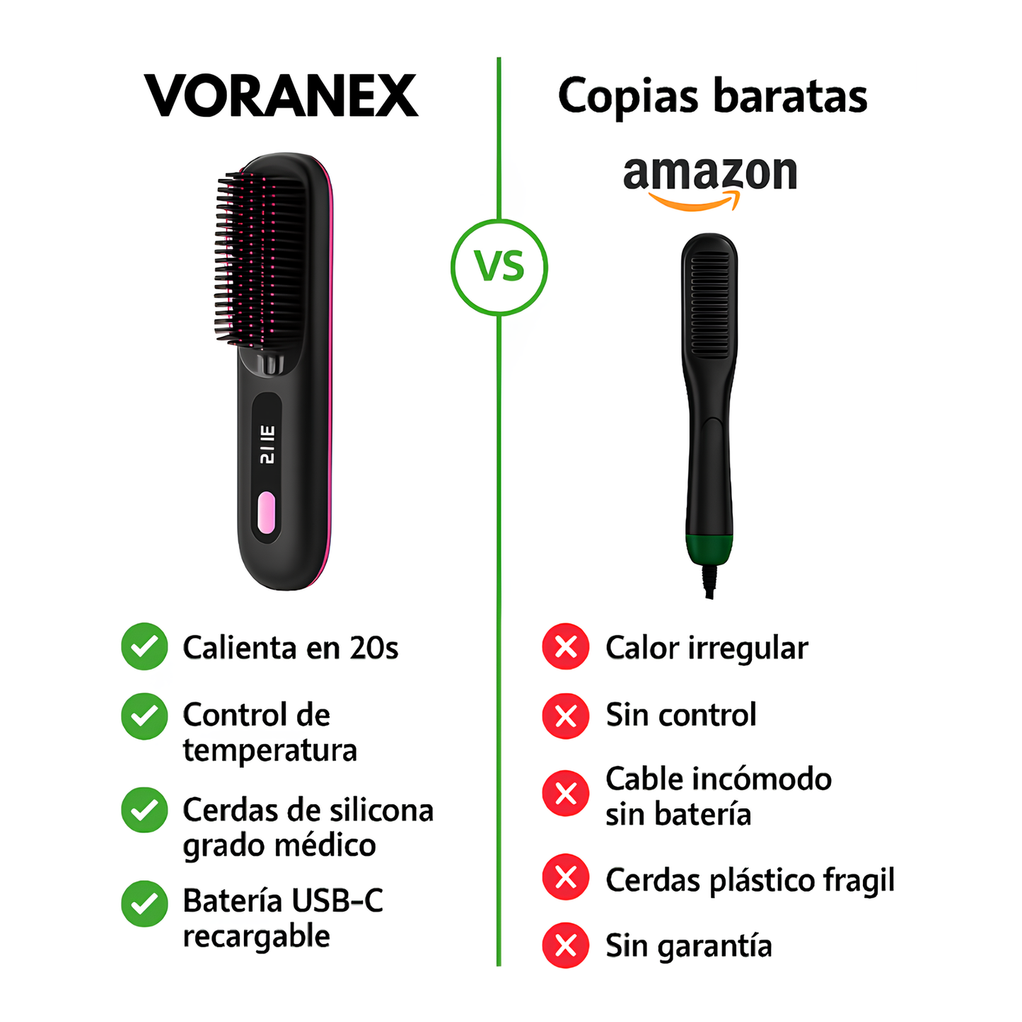 Cepillo alisador Brivori de Voranex™