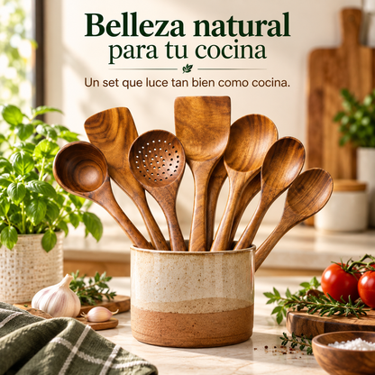 Voranex™ - Set de Utensilios de Acacia