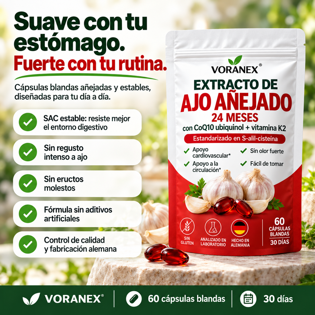 Voranex™ Ajo Negro Fermentado