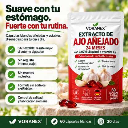 Voranex™ Ajo Negro Fermentado