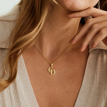 AurynGold™ – Personalized 18K Initial Necklace