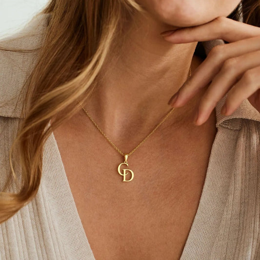 AurynGold™ – Personalized 18K Initial Necklace