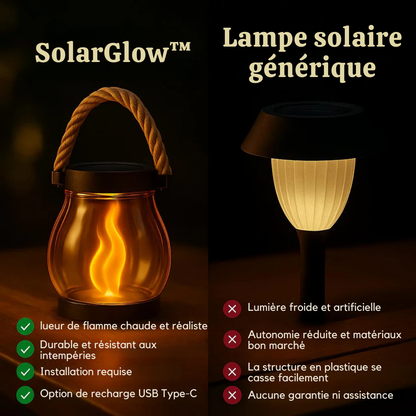 SolarGlow™ – Lanterne solaire avec effet flamme