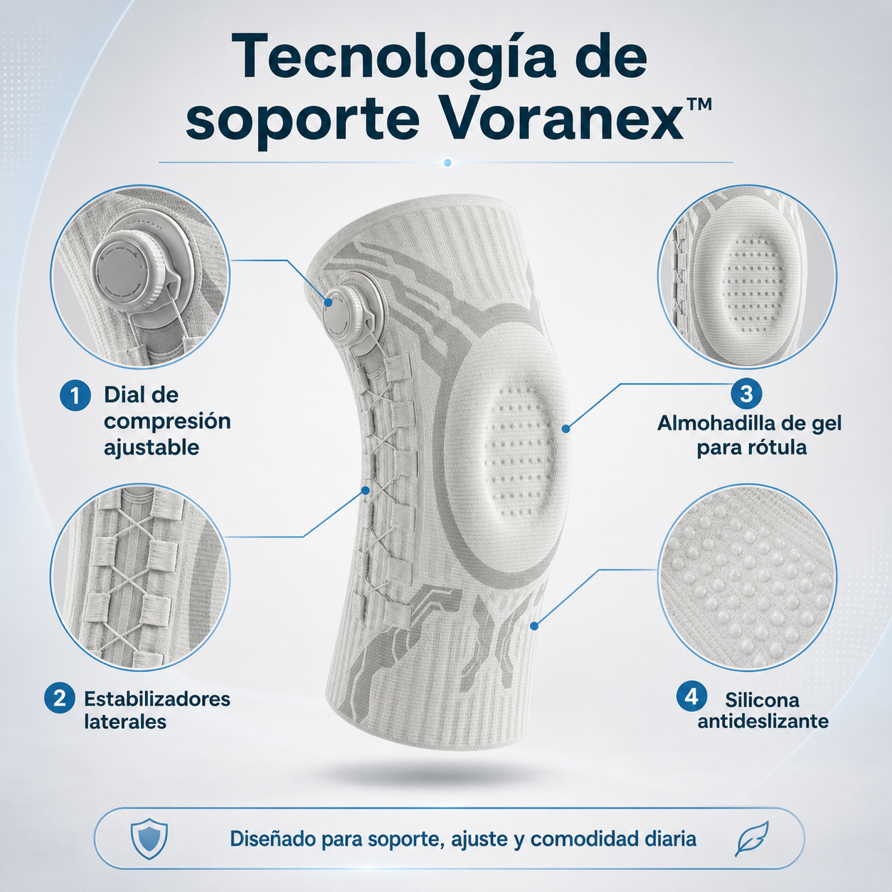 Voranex™ - Rodillera Ortopédica Ajustable