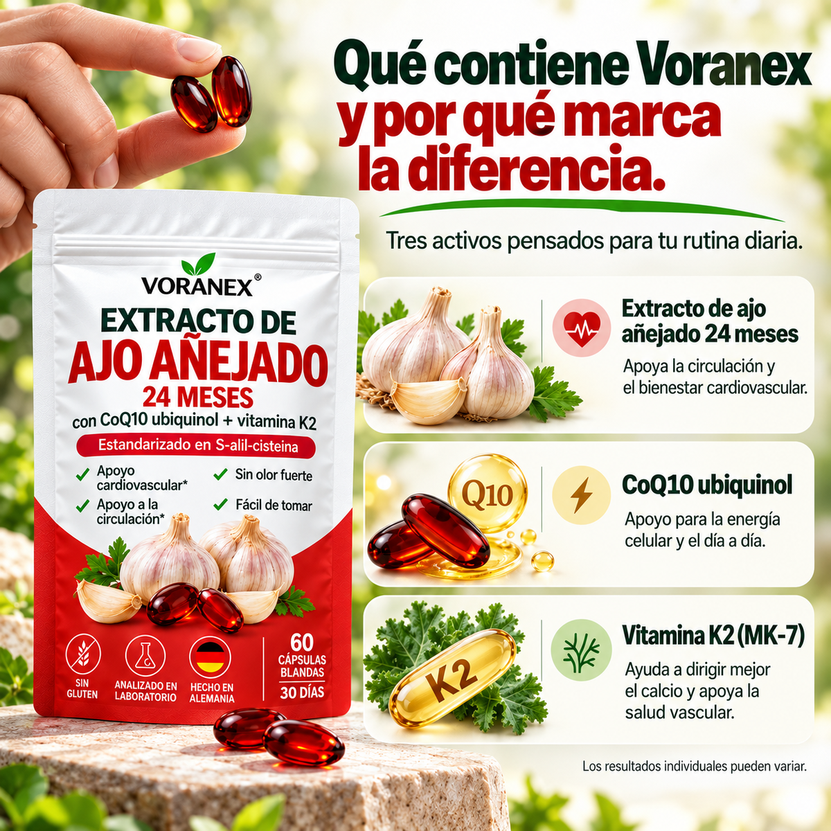 Voranex™ Ajo Negro Fermentado