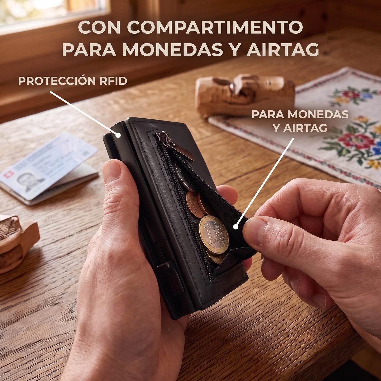 Voranex™ - Cartera Anti-Clonación RFID