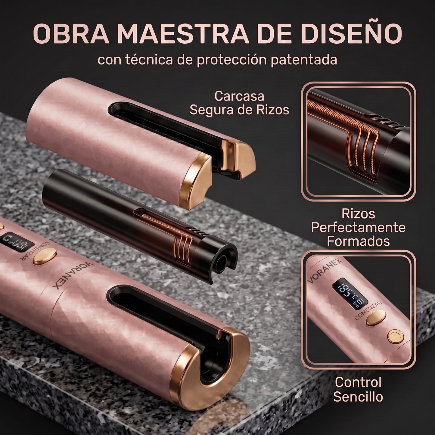 Voranex™ - Rizador Automático Inalámbrico