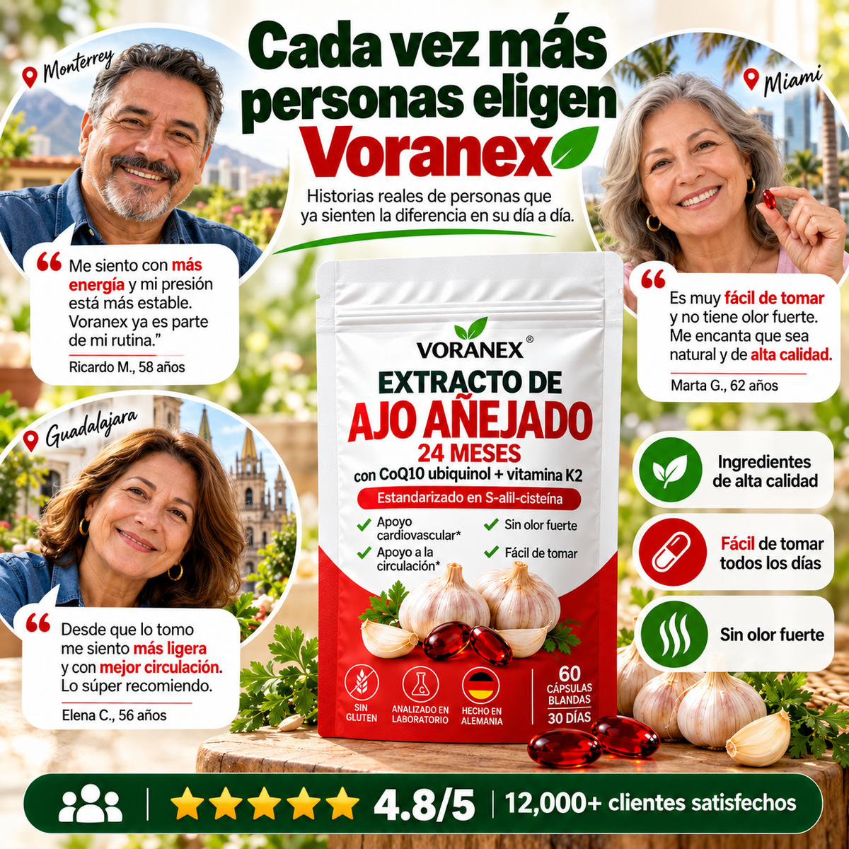 Voranex™ Ajo Negro Fermentado