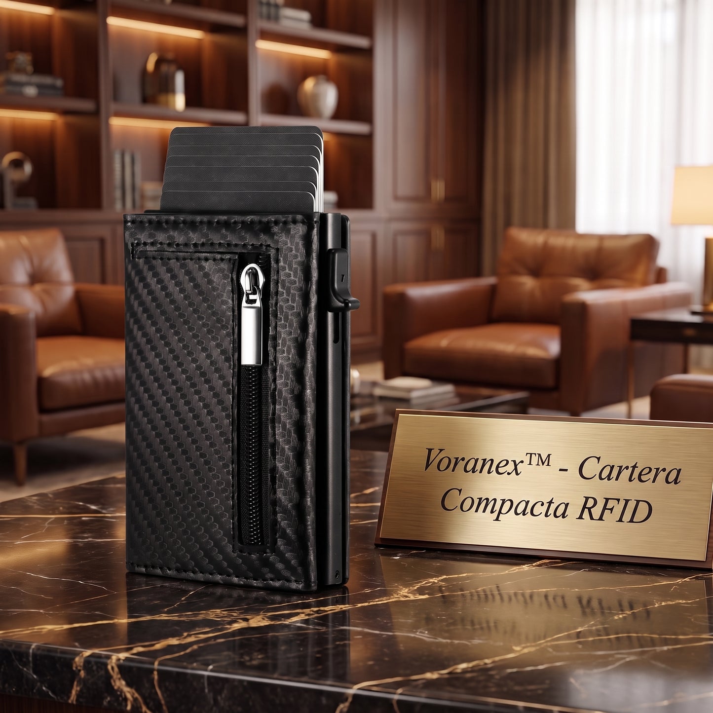 Voranex™ - Cartera Anti-Clonación RFID