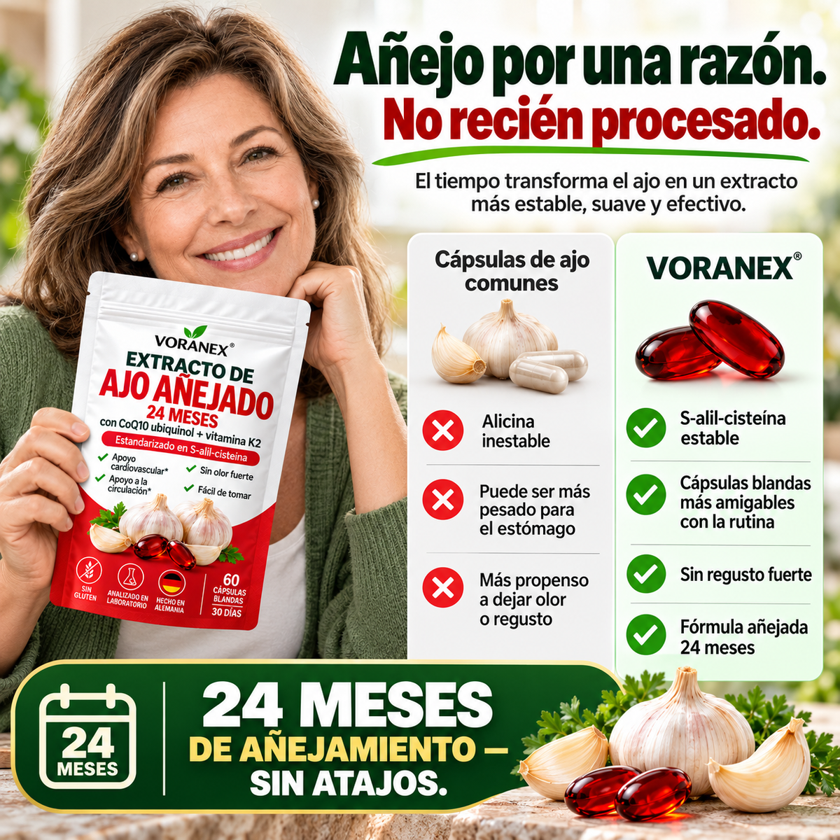 Voranex™ Ajo Negro Fermentado