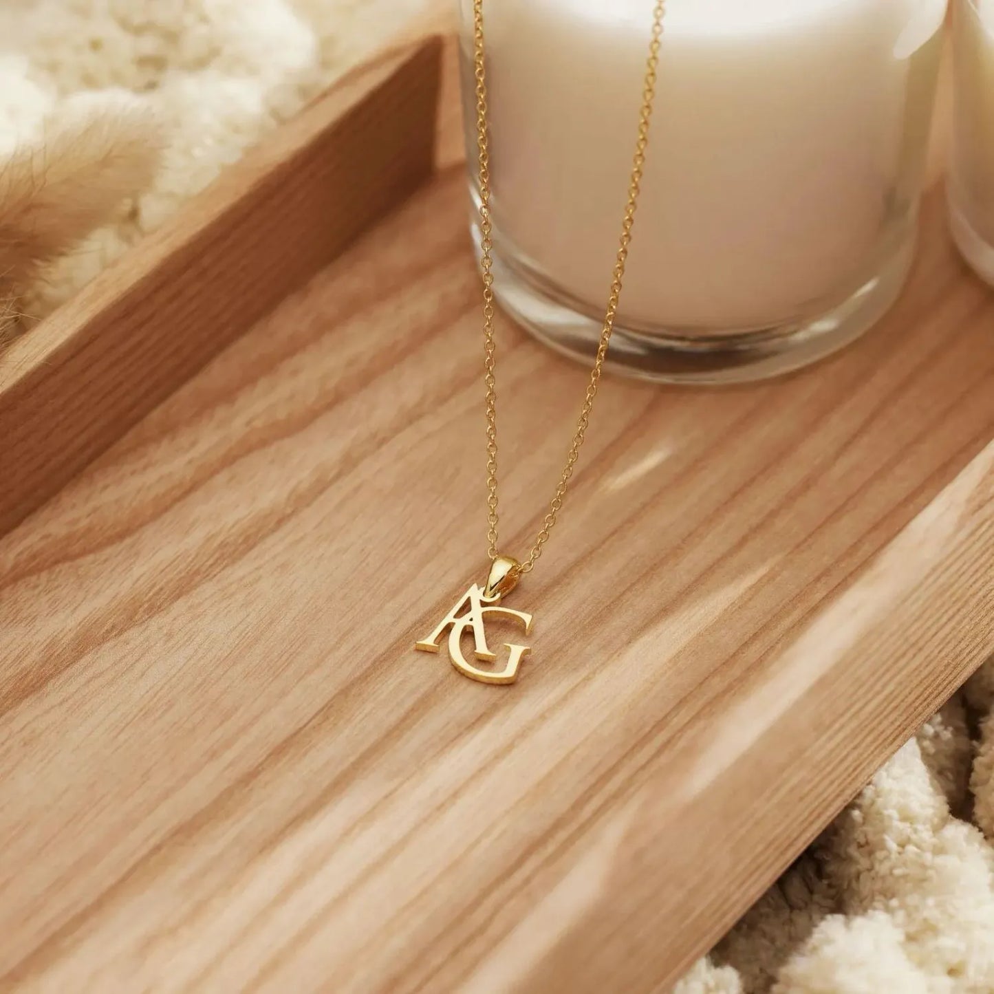AurynGold™ – Personalized 18K Initial Necklace