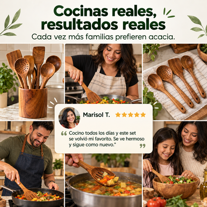 Voranex™ - Set de Utensilios de Acacia