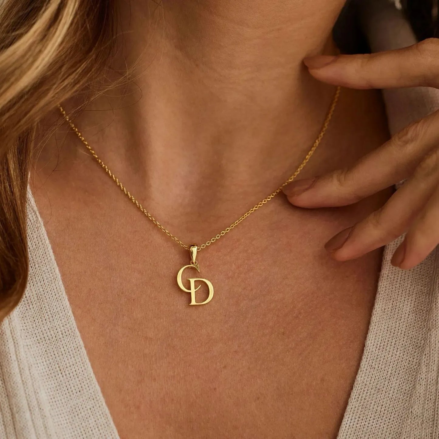 AurynGold™ – Personalized 18K Initial Necklace