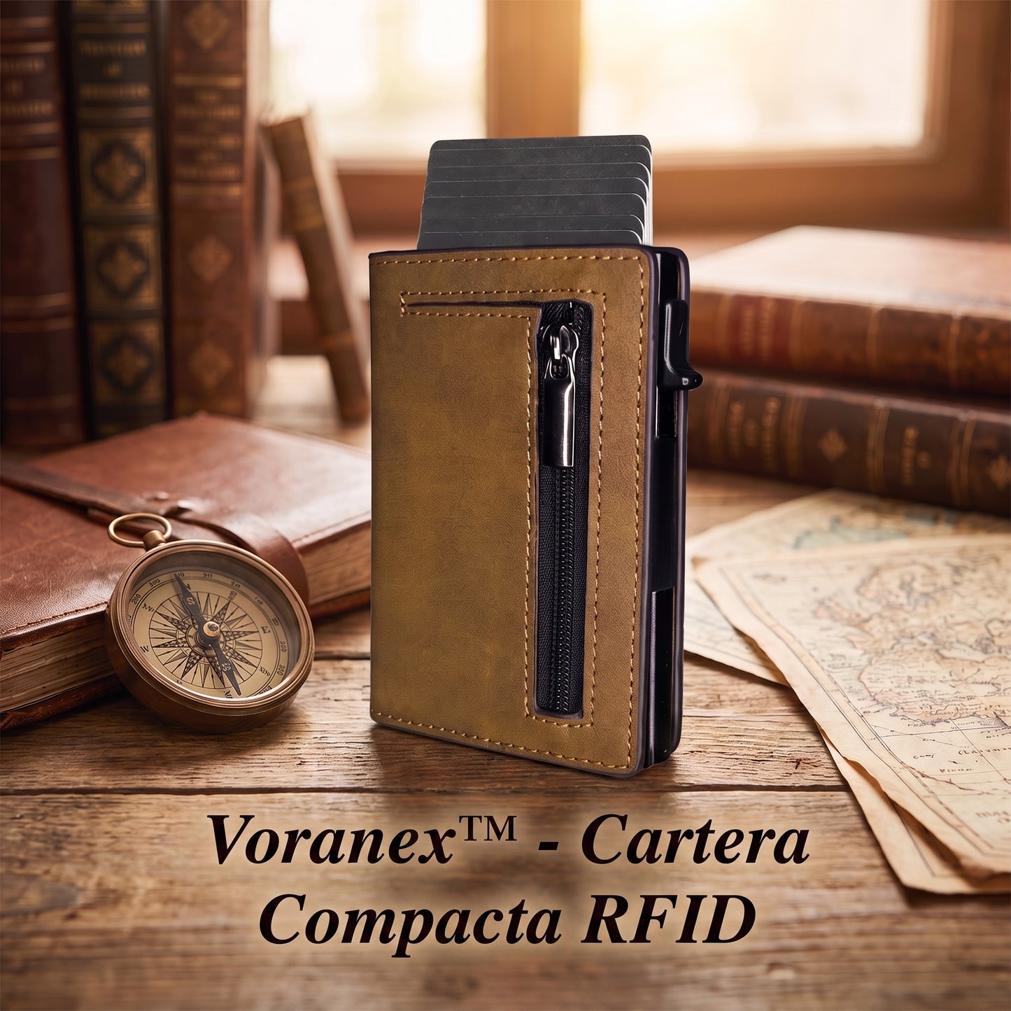 Voranex™ - Cartera Anti-Clonación RFID