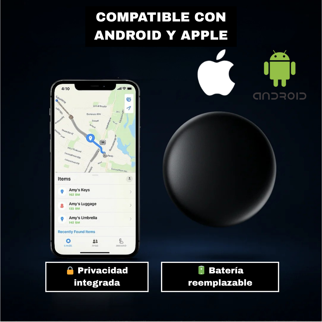 Voranex™ - Rastreador GPS preciso sin suscripción (Android/Apple)
