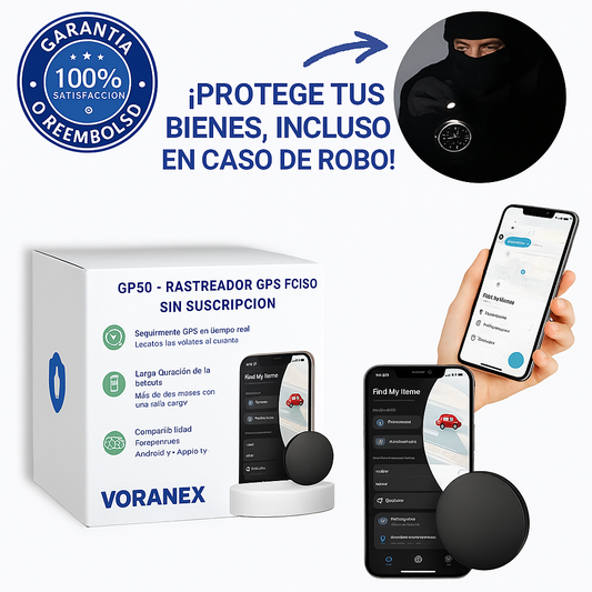 Voranex™ - Rastreador GPS preciso sin suscripción (Android/Apple)