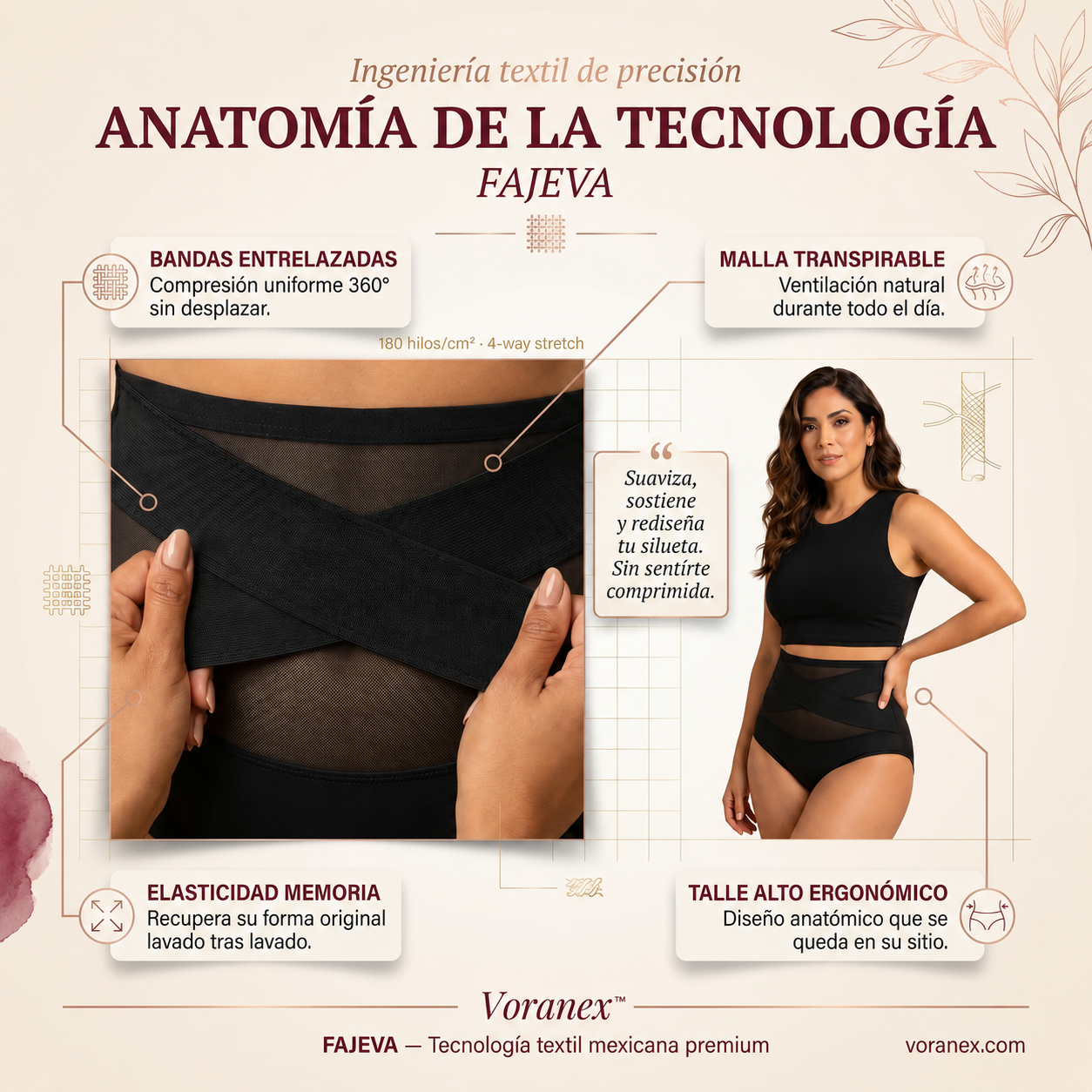 Voranex™ - Faja Pantaleta de Cintura Alta