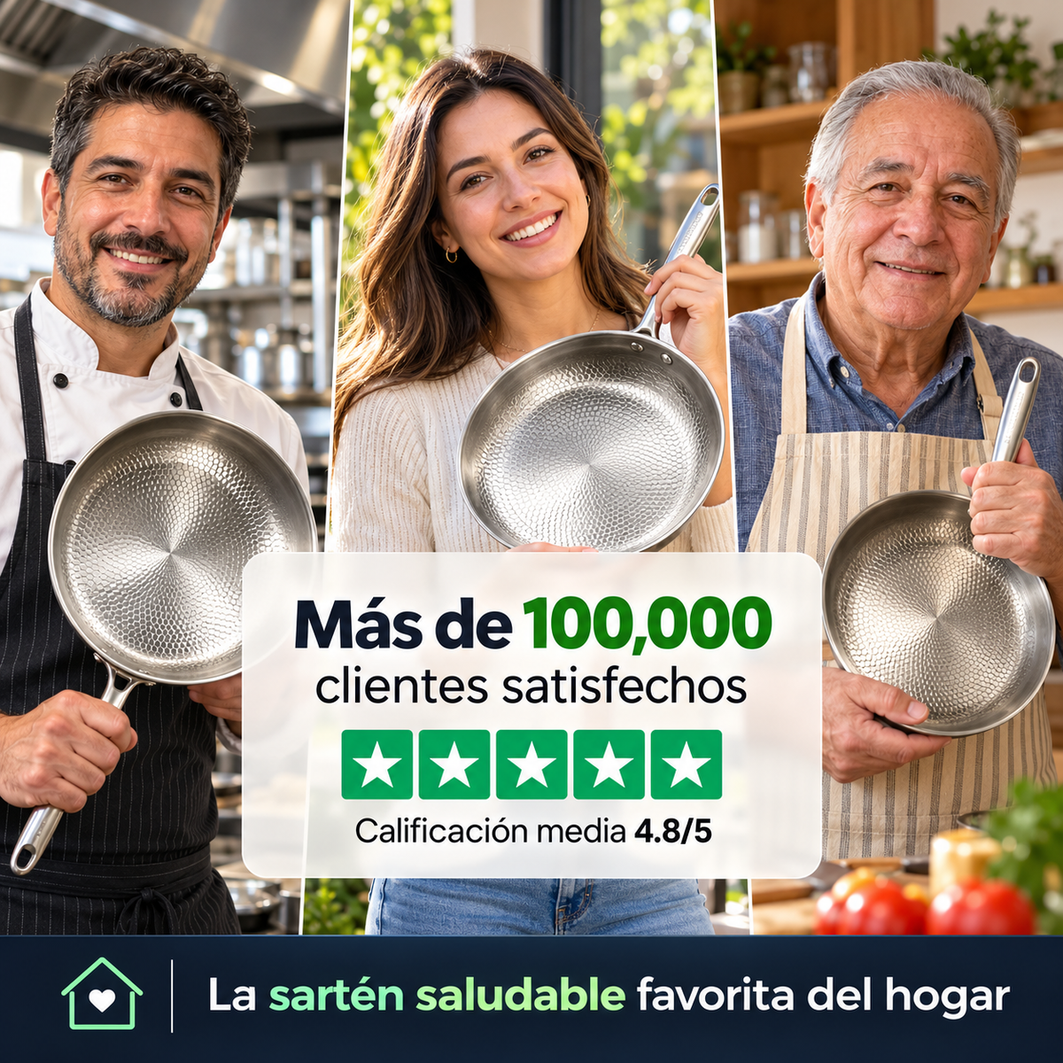 Voranex™ – Sartén de Titanio Puro sin PFAS