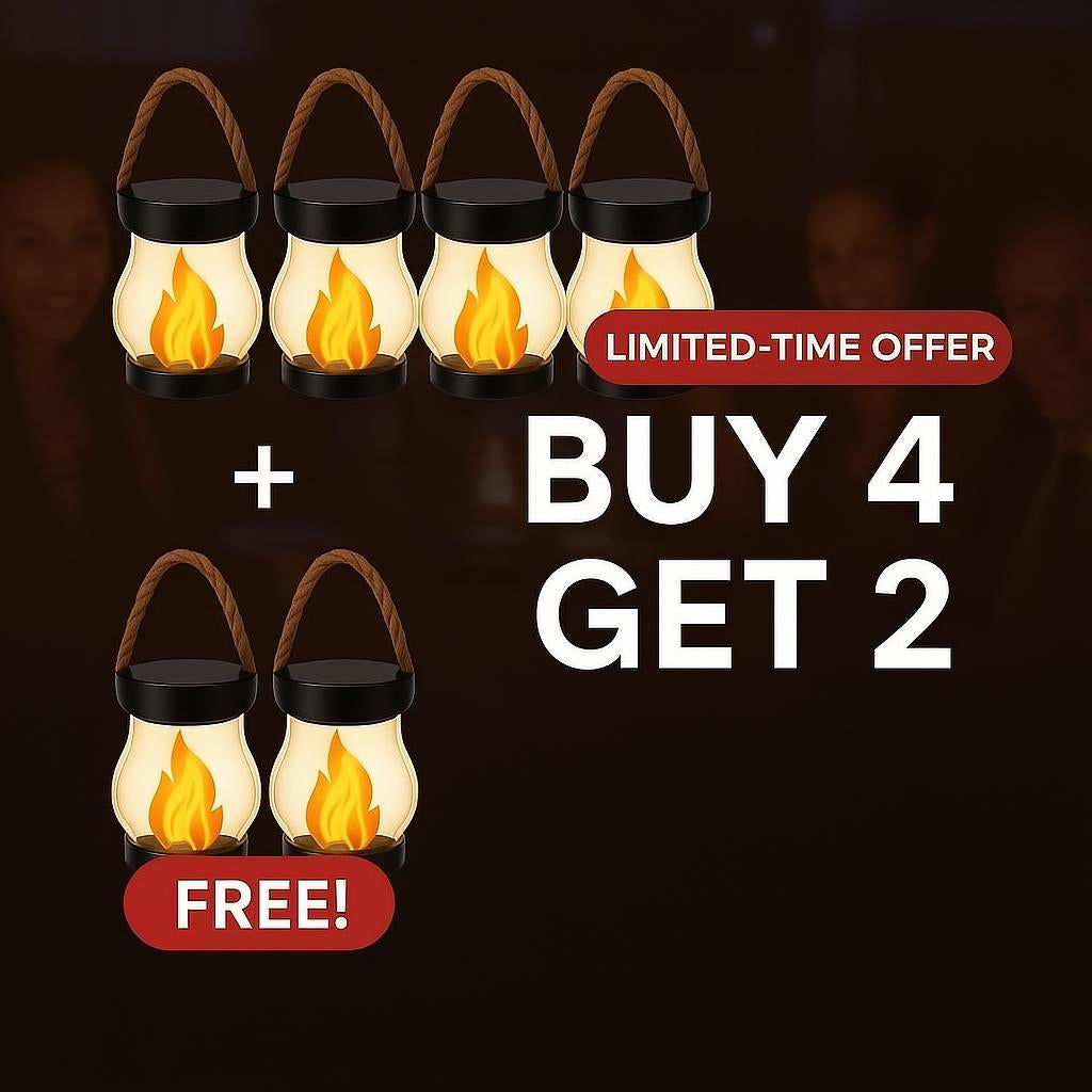 SolarGlow™ – Solar lantern with real flame effect