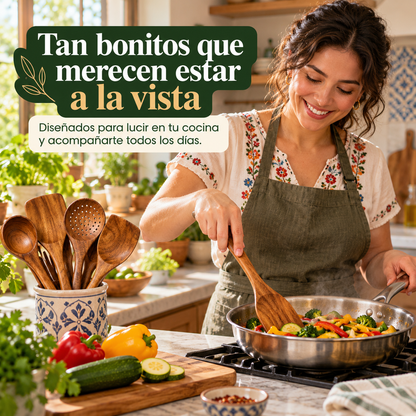 Voranex™ - Set de Utensilios de Acacia
