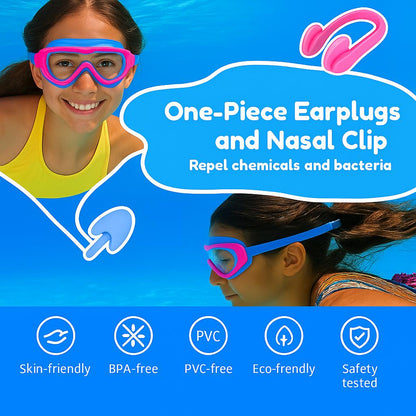 AquaSnap™ – Leak-free, anti-fog children's goggles