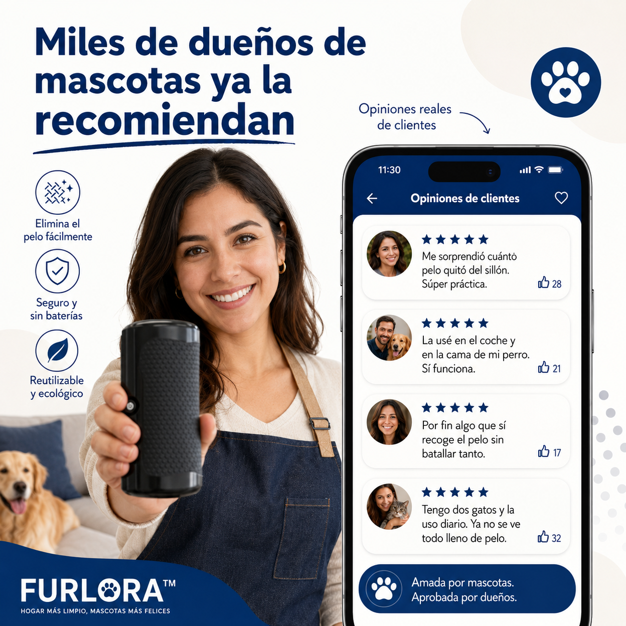 FURLORA™ - Cepillo para el cuidado de mascotas