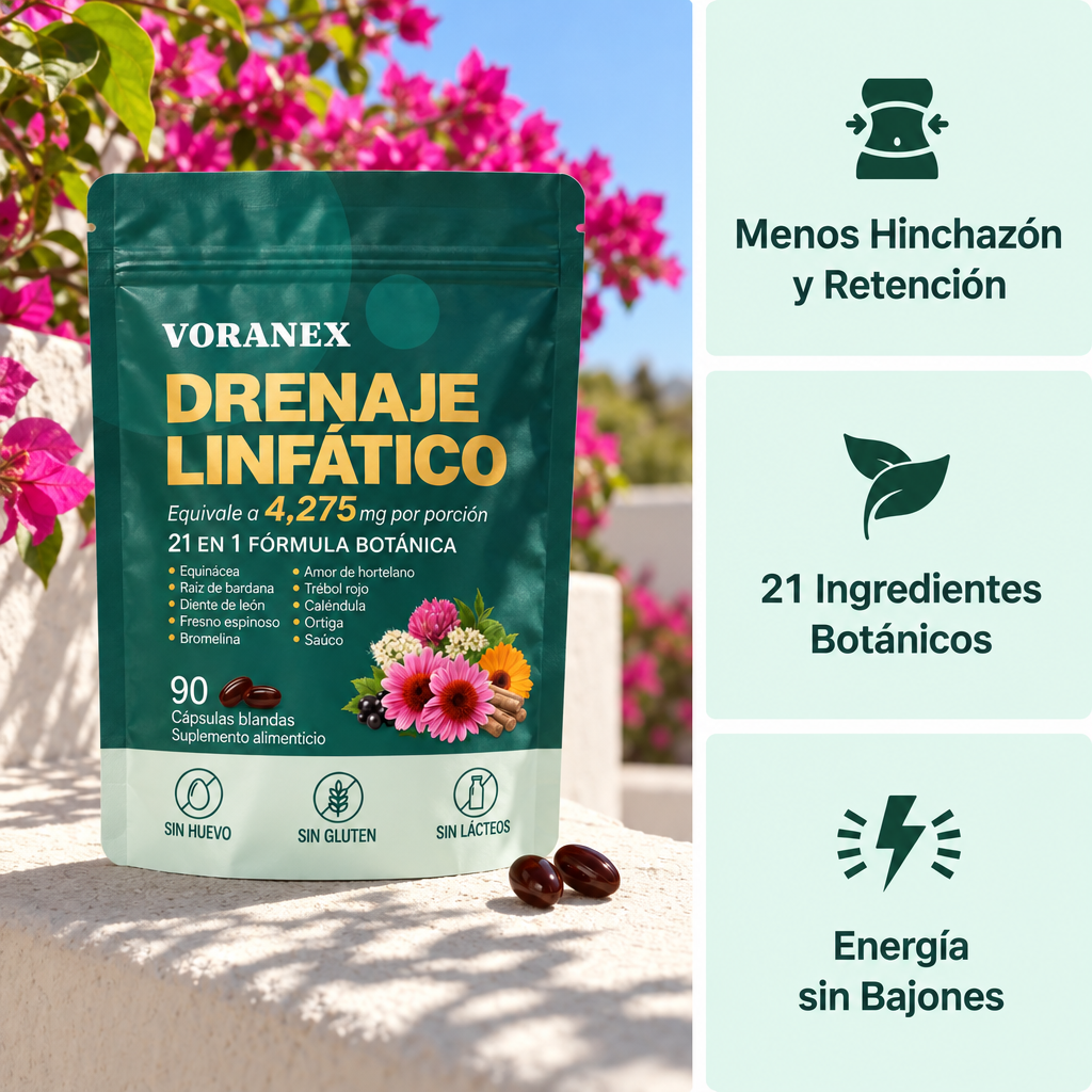 Voranex™ - Cápsulas de Drenaje Linfático