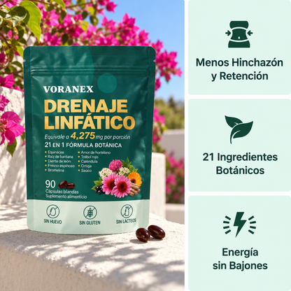 Voranex™ - Cápsulas de Drenaje Linfático