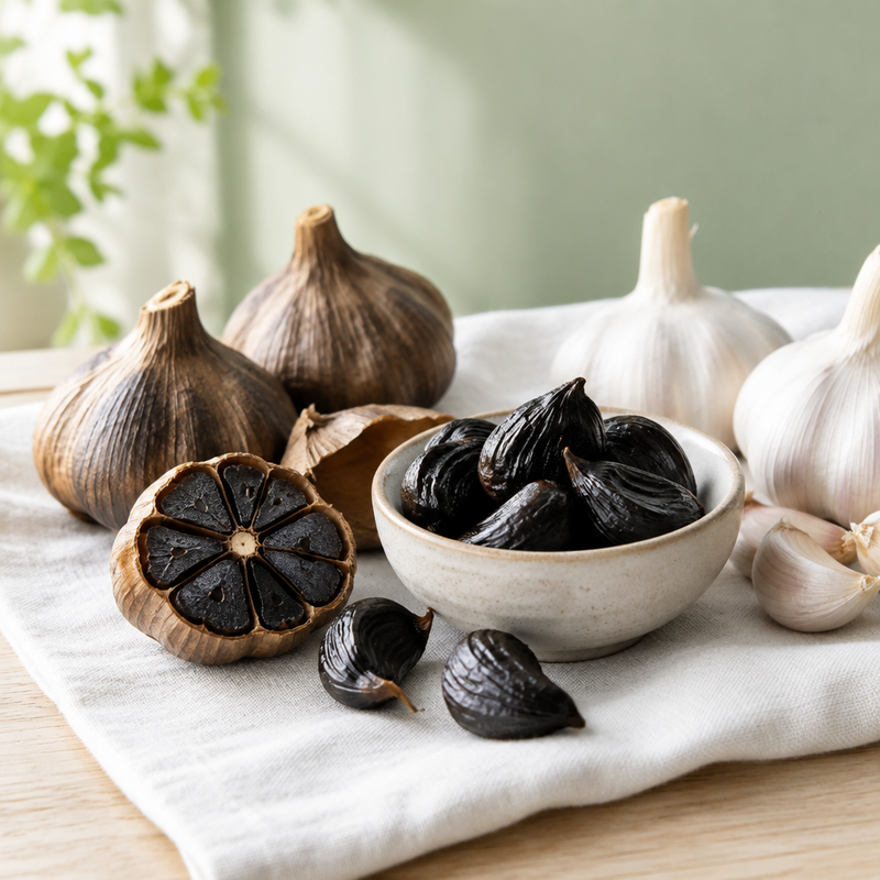 Ajo negro fermentado